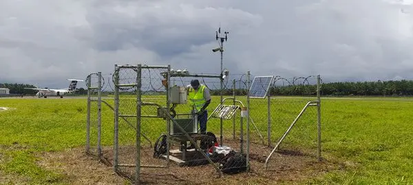 Solar radiation survey and monitoring equipment in Papua New Guinea