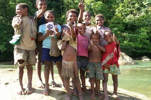 Community and landowner engagement work near the Vailala River, Eastern Papuan basin